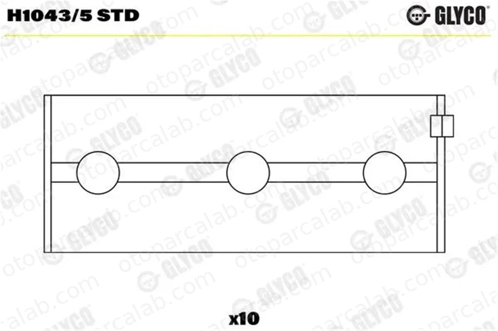 YENMAK 21-M0093-050 Ana Yatak (0.50) FIAT TIPO 131 5882235 1901073