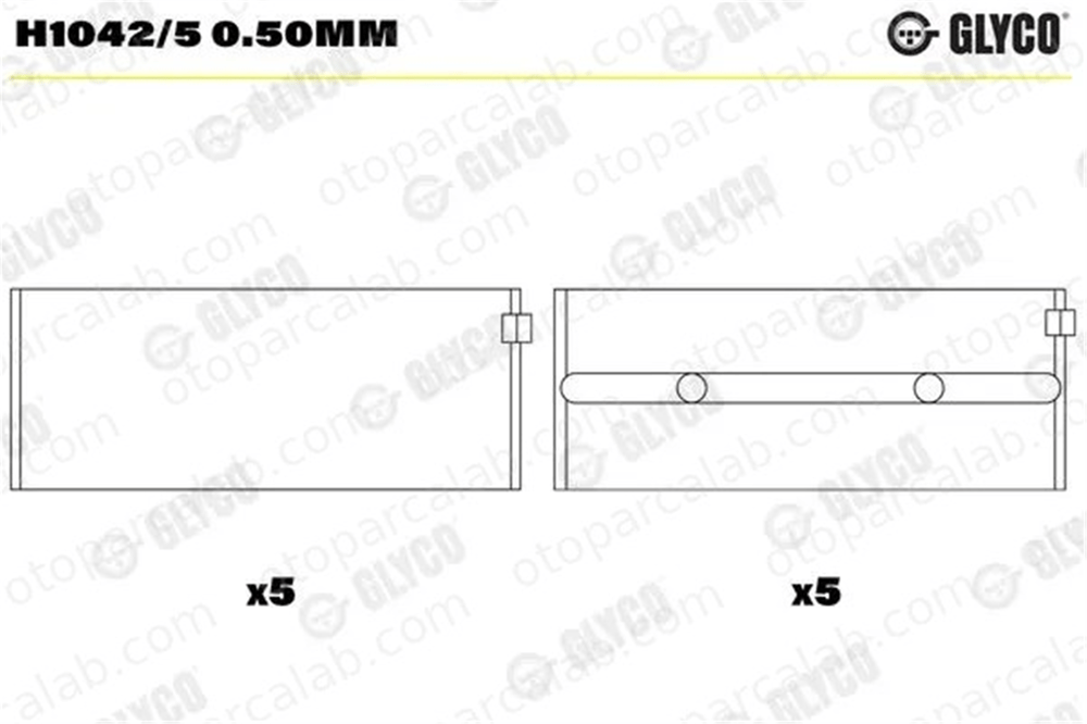 YENMAK 21-M0160-025 Ana Yatak (0.25) RENAULT RAPID Kasa/büyük limuzin 5 7701459377 304433050