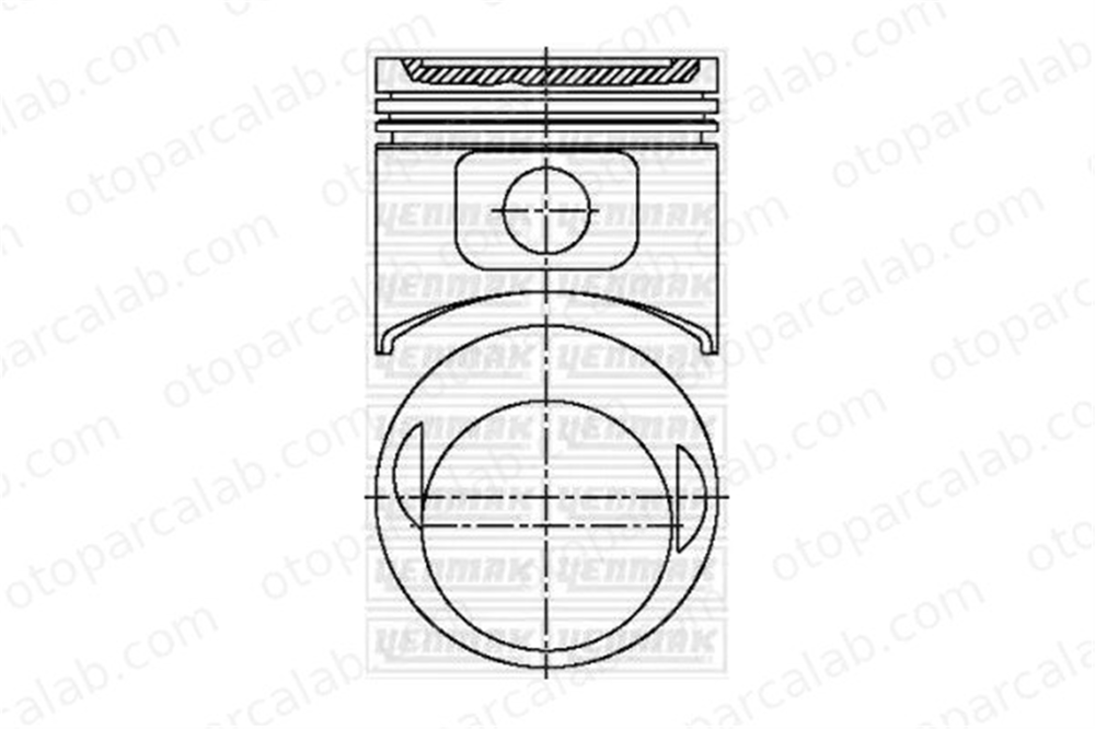 YENMAK 31-03636-050 Piston (96.00MM-0.50) MERCEDES-BENZ 190 124 Coupe A1020309537 1020300337