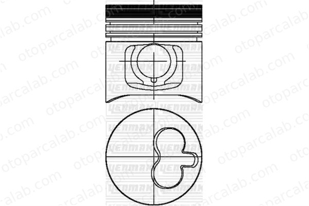 YENMAK 31-03686-000 Piston (93.00MM-STD) RENAULT MASTER I Panelvan/Van IVECO DAILY I Panelvan/Van 7301808 7301811
