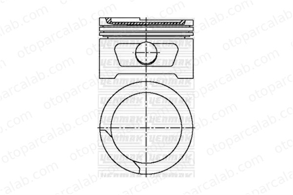 YENMAK 31-03803-050 Piston (79.50MM-0.50) OPEL ASCONA C ASCONA C Hatchback 3103803050 624202