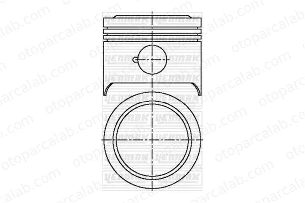 YENMAK 31-03874-000 Piston (76.00MM-STD) PEUGEOT 304 Cabrio 304 Coupe