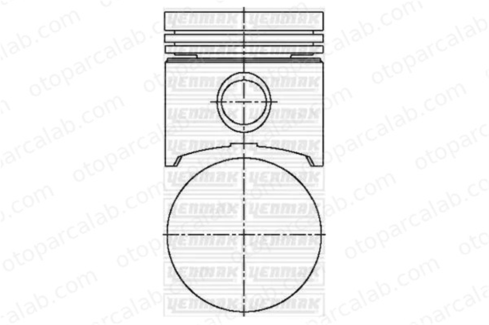 YENMAK 31-03901-000 Piston (70.00MM-STD) RENAULT RAPID Kasa/büyük limuzin SUPER 5 7700743329