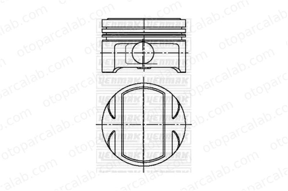 YENMAK 31-04218-100 Piston (81.60MM-STD) OPEL VECTRA B VECTRA B Hatchback