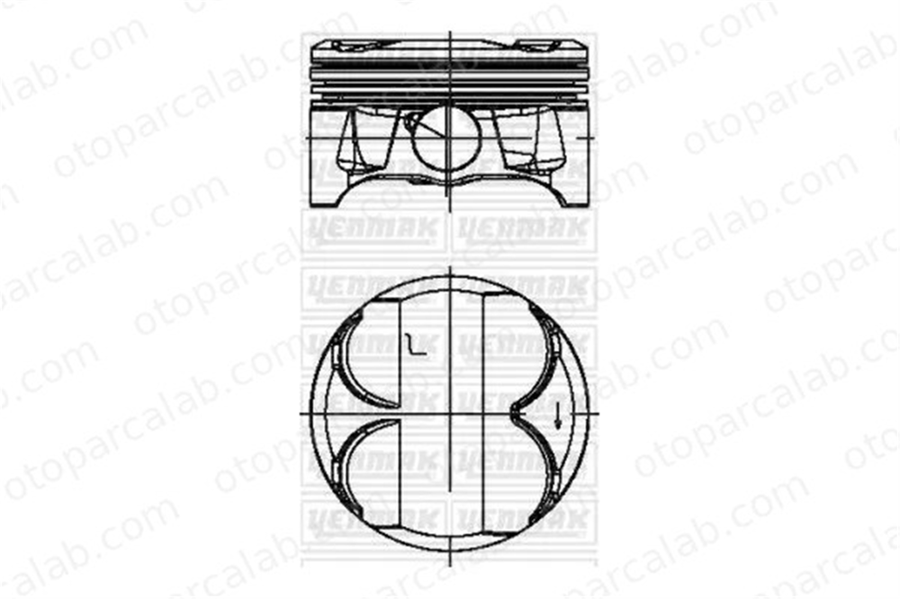 YENMAK 31-04621-000 Piston (84.00MM-STD) BMW 1 3 8770228STD 11257540063