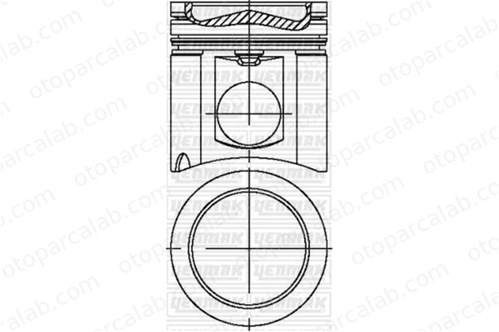 YENMAK 31-04747-000 Piston (128.00MM-STD) MERCEDES-BENZ AROCS ACTROS MP4 / MP5 8770510STDC 99948600