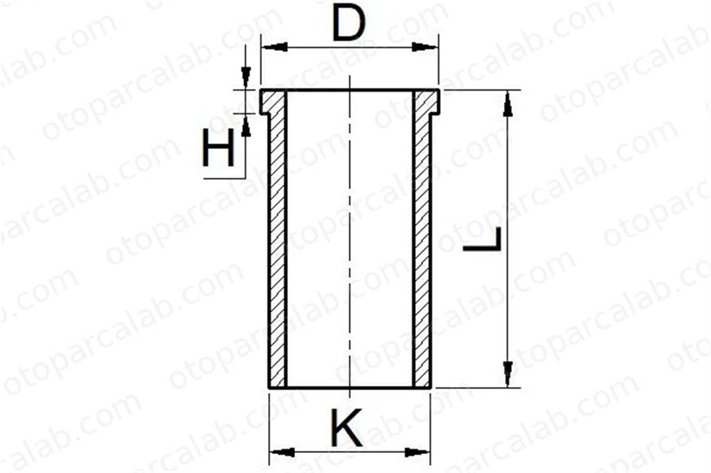 YENMAK 51-65638-000 Gömlek (97.50MM-STD) MERCEDES-BENZ T2/LN1 Platform şasi T2/LN1 Panelvan/Van 3660110610 3620110310