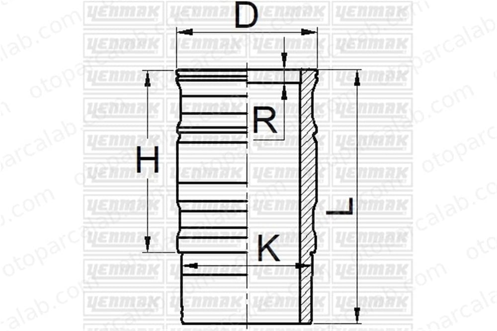 YENMAK 52-05933-000 Gömlek (127.00MM-STD) SCANIA R I P,G,R,T - series 1730424 1786085
