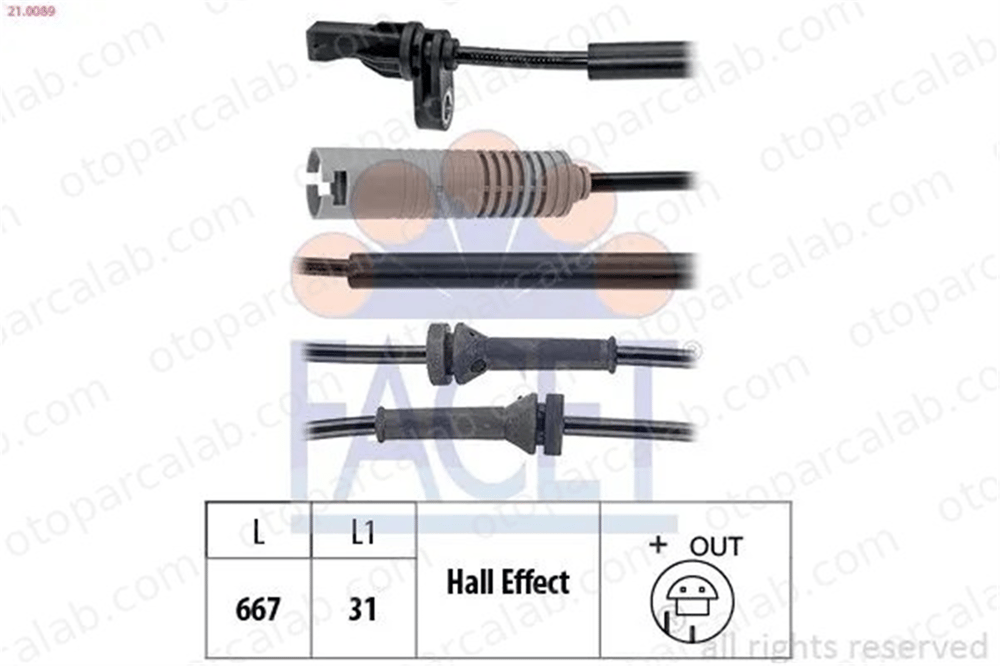 ZEGEN ZAS1038 Abs Sensörü Ön Sağ veya Sol BMW 3 Cabrio 1 34526760424 34526760425