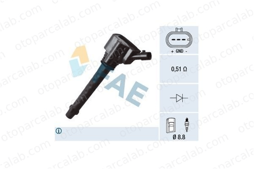 ZEGEN ZIC1070 Ateşleme Bobini ABARTH 500 / 595 / 695 ALFA ROMEO GIULIETTA 55209603 55213613
