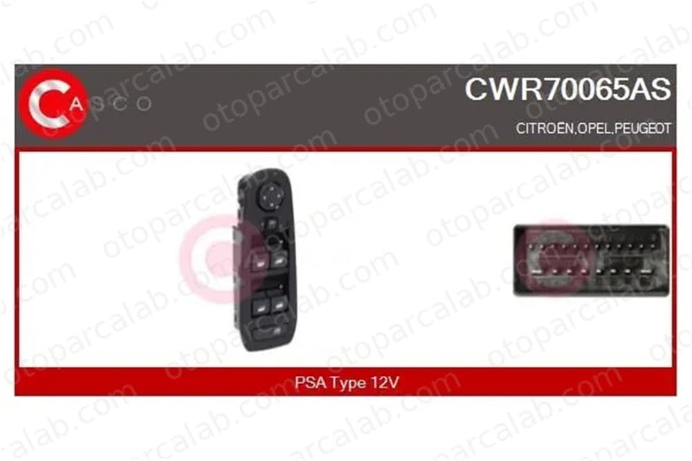 ZEGEN ZSW1711 Cam Açma Düğmesi Ön Sağ PEUGEOT 308 II 308 SW II 96788281ZD 13483540