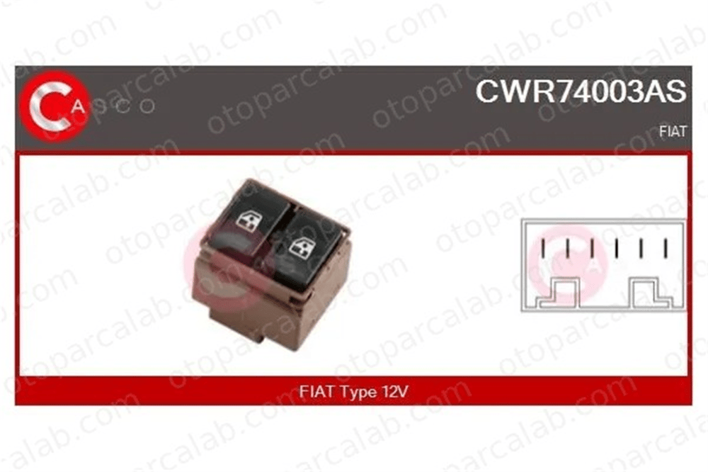 ZENON FI7501 Cam Açma Düğmesi Ön Sağ FIAT FIORINO Pick up 90811400 176780580
