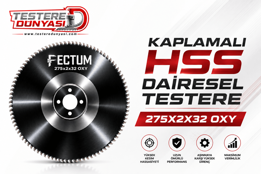 FECTUM KAPLAMALI HSS DAİRE TESTERE 275x2x32