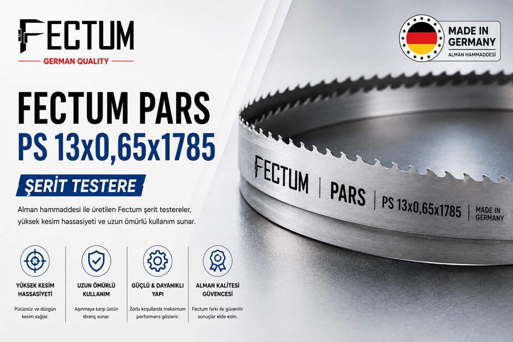 FECTUM PARS GENEL KULLANIM ŞERİT TESTERE PS 13x0,65x1785 10/14