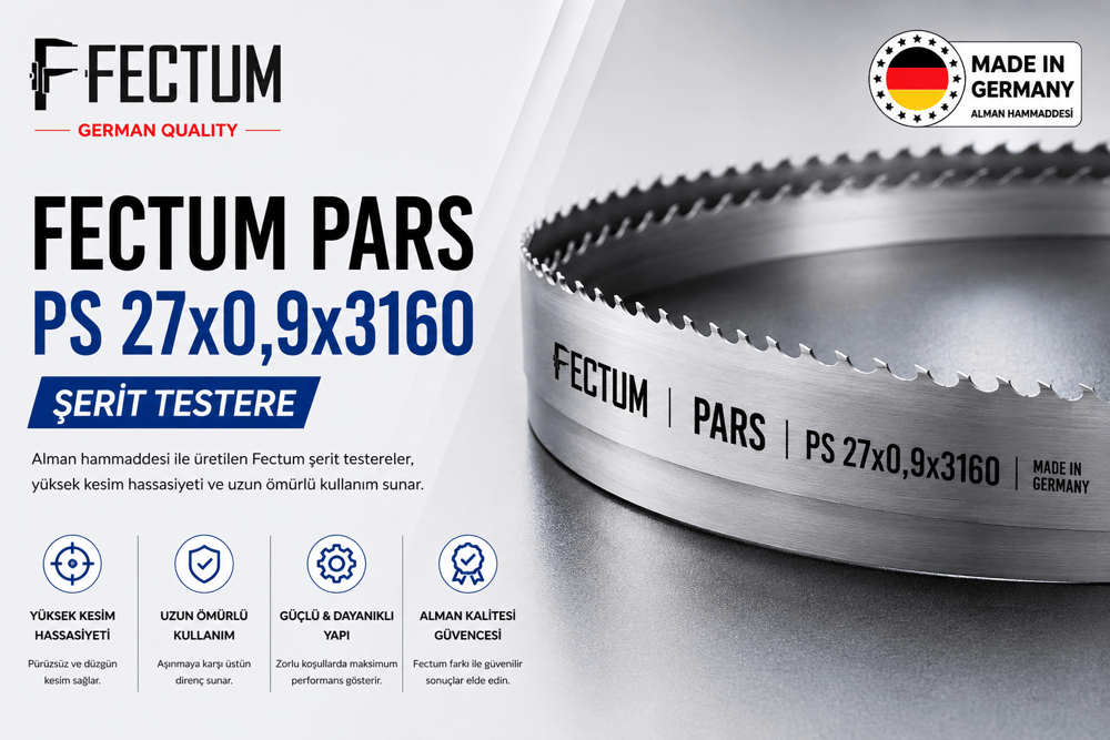 FECTUM PARS GENEL KULLANIM ŞERİT TESTERE PS 27x0,9x3160 3/4