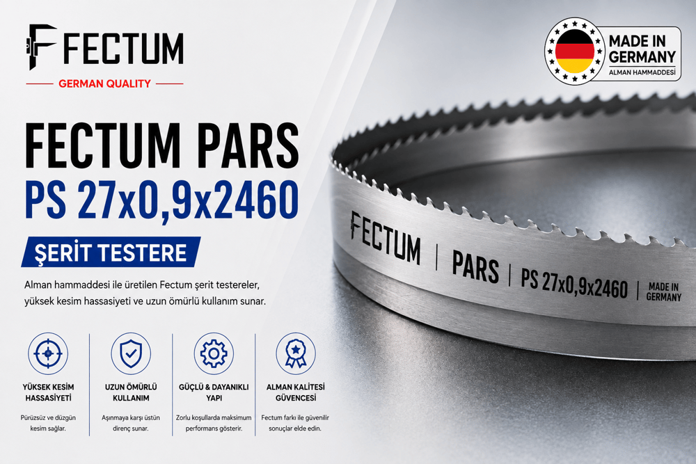 FECTUM PARS GENEL KULLANIM ŞERİT TESTERE PS 27x0,9x2460 5/8