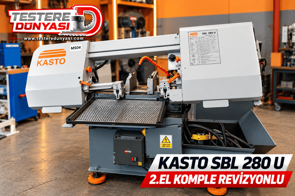 KASTO SBL 280 U 2.EL KOMPLE REVİZYONLU ( YARI OTOMATİK - MENGENEDEN AÇILI ) )