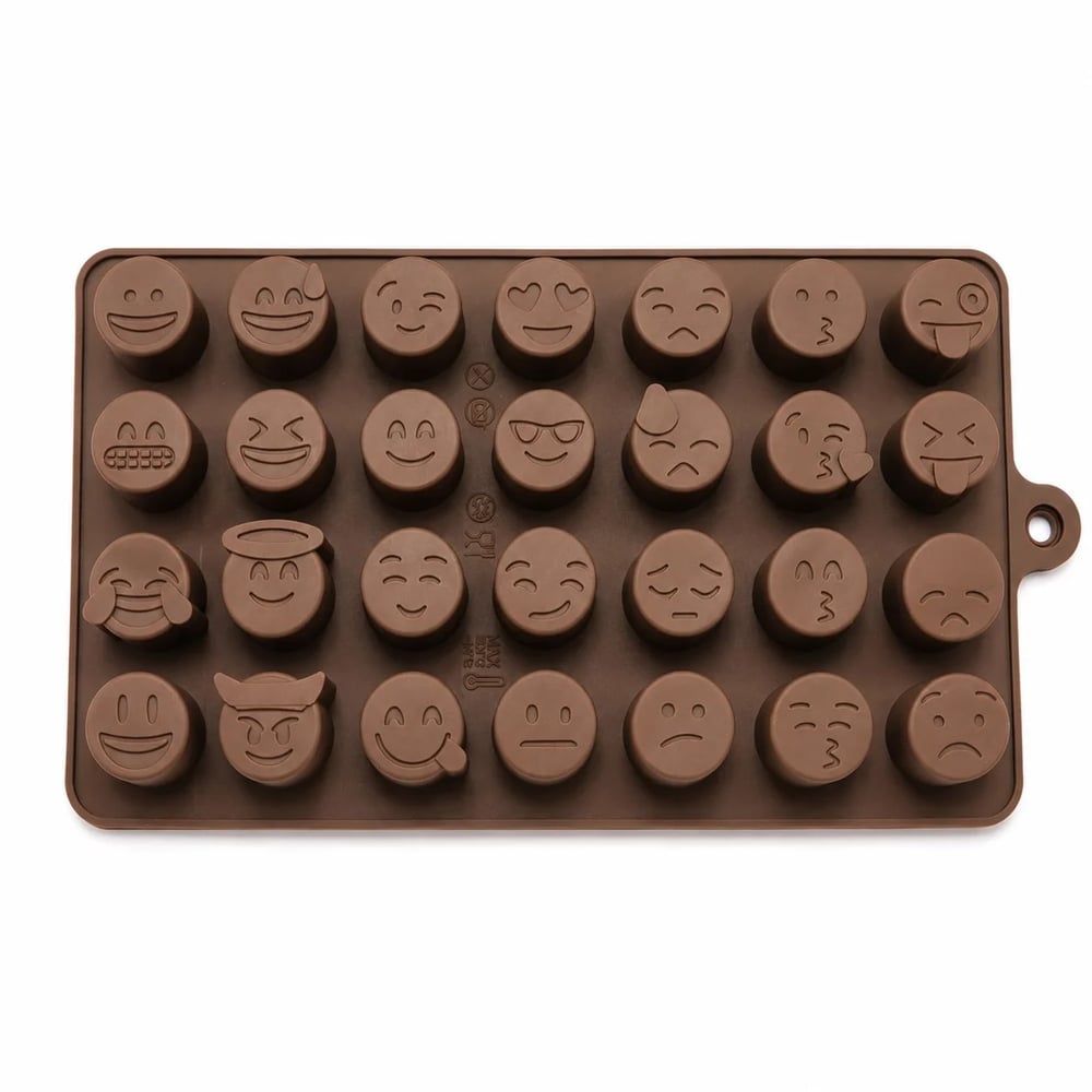 1317 - Silikon Kalıp Mum Kalıbı - Emojiler