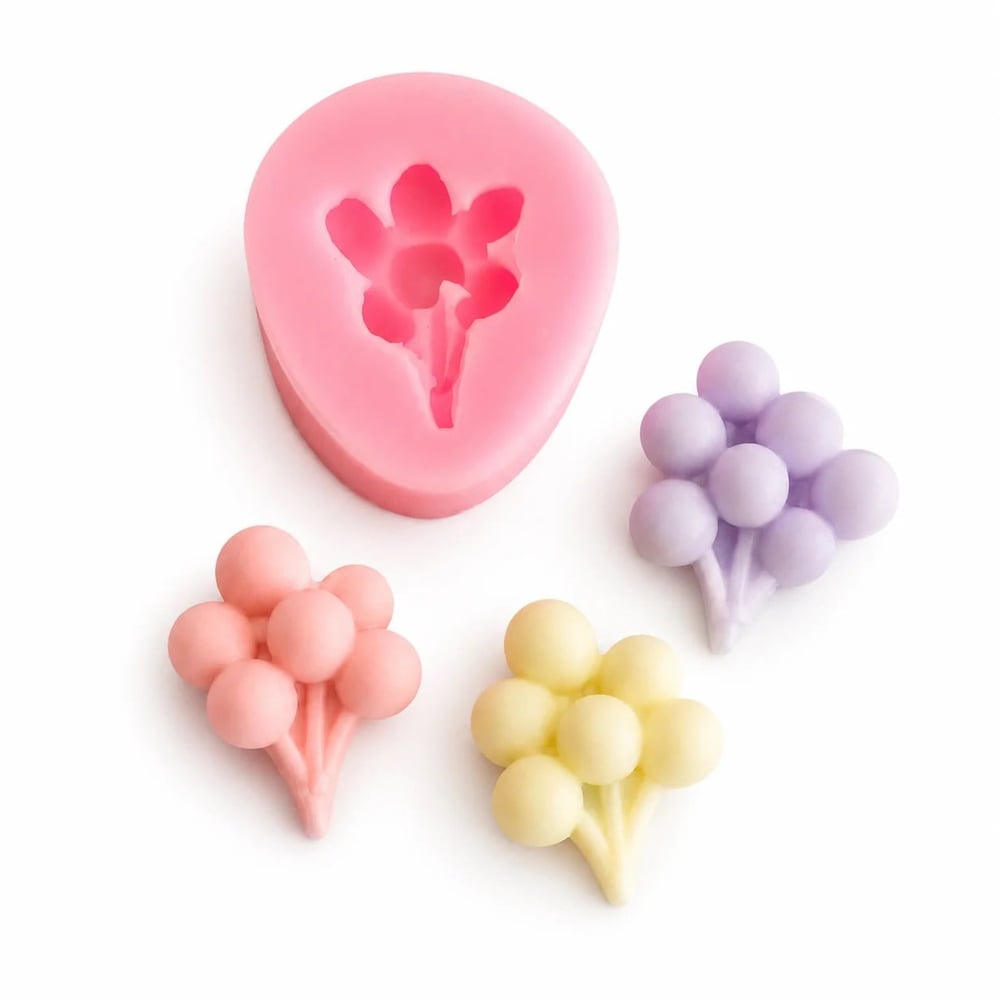 1376 - Silikon Kalıp Mum Kalıbı - Mini Balon