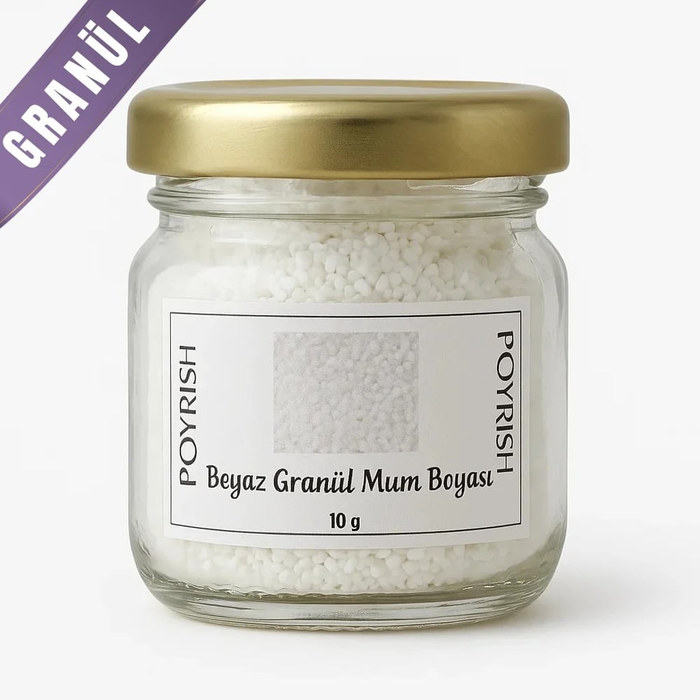 Beyaz Granül Mum Boyası 10 Gr