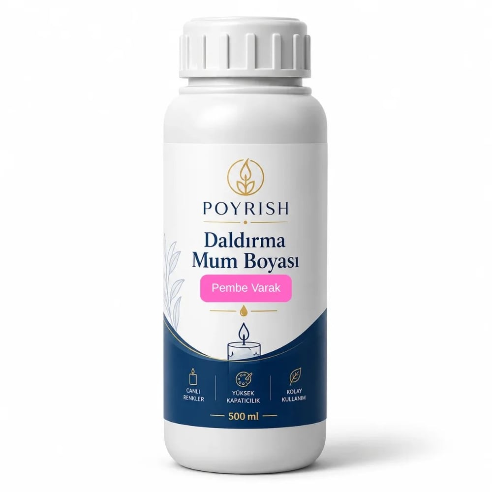 Daldırma Mum Boyası - Varak Pembe - VR108 - 500 ml.