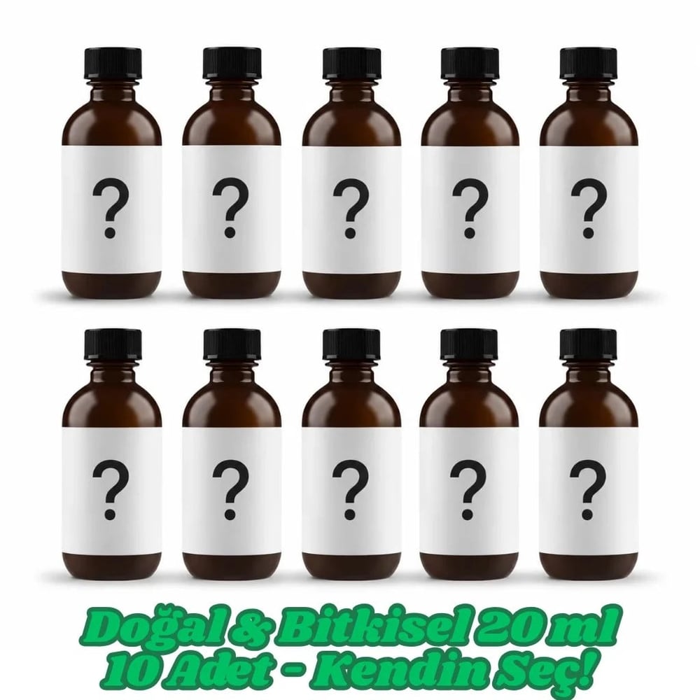 Doğal & Bitkisel Kokular 20 ml. Kendin Seç Esans Seti - 10 Adet