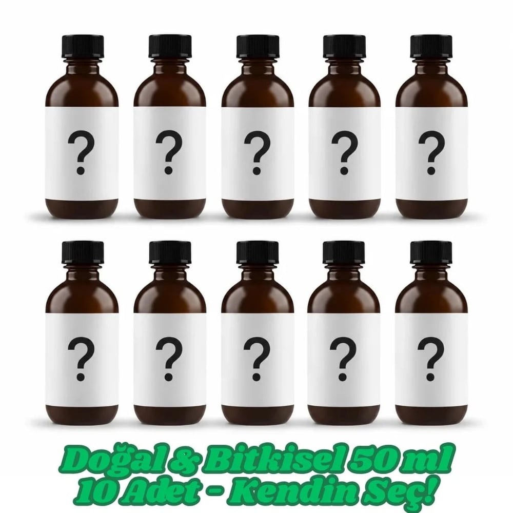 Doğal & Bitkisel Kokular 50 ml. Kendin Seç Esans Seti - 10 Adet