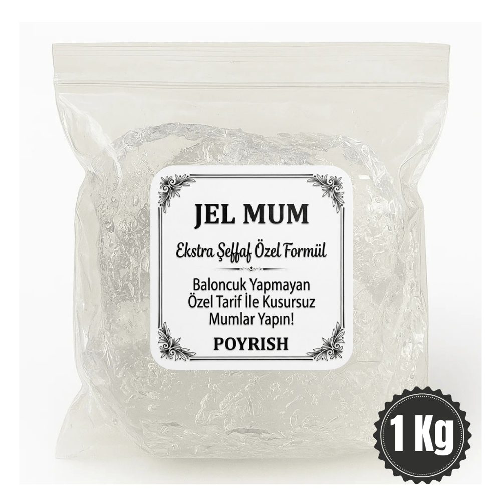 Jel Mum 1 Kg - (Şeffaf Mum)