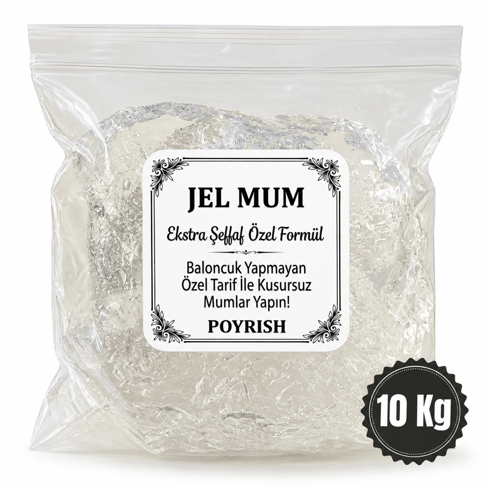 Jel Mum 10 Kg - (Şeffaf Mum)