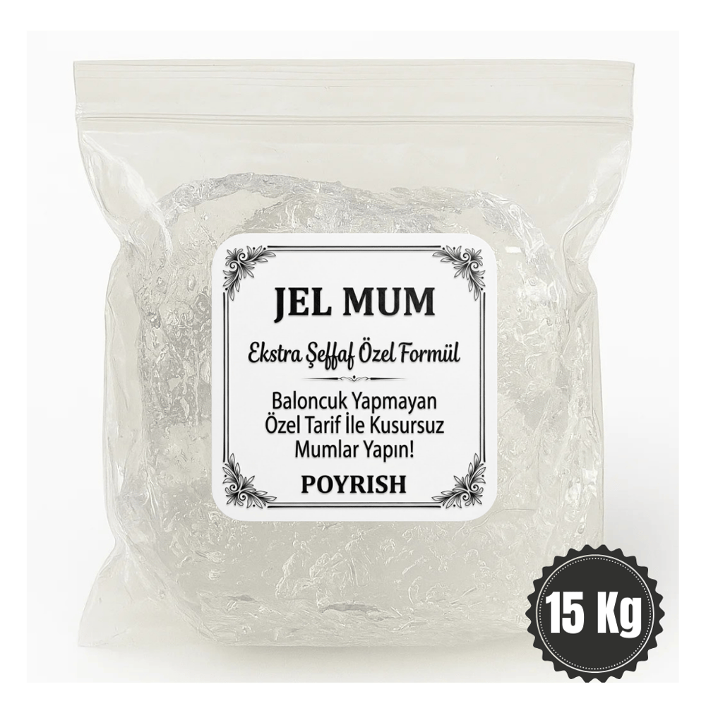 Jel Mum 15 Kg - (Şeffaf Mum)