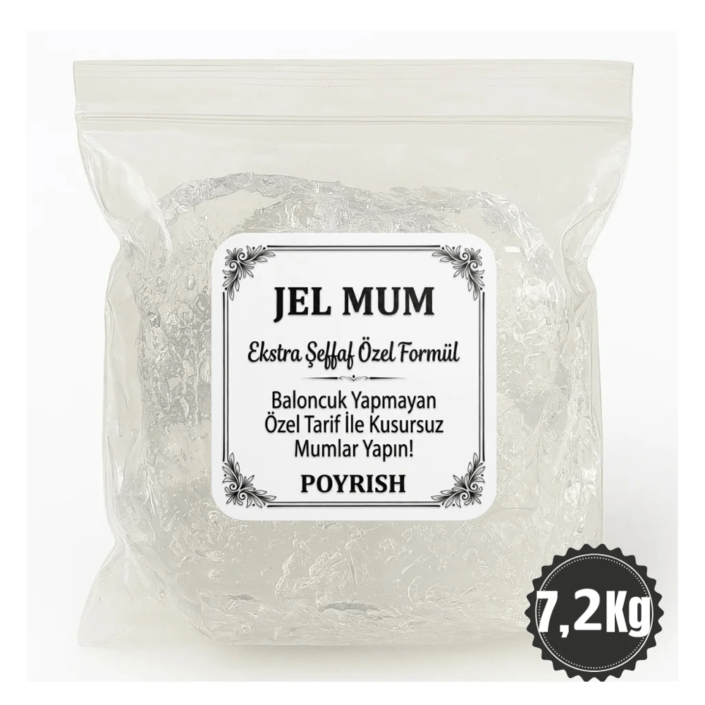 Jel Mum 7,2 Kg - (Şeffaf Mum)