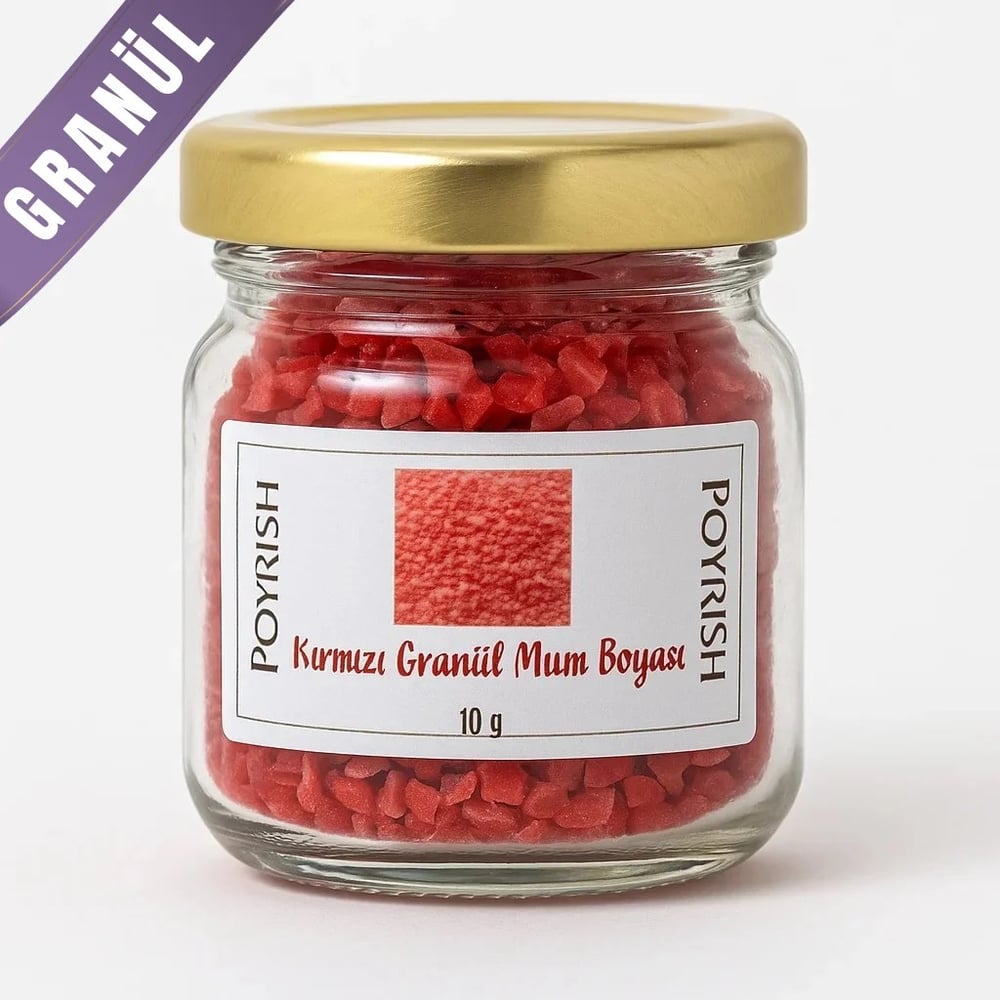Kırmızı Granül Mum Boyası 10 Gr