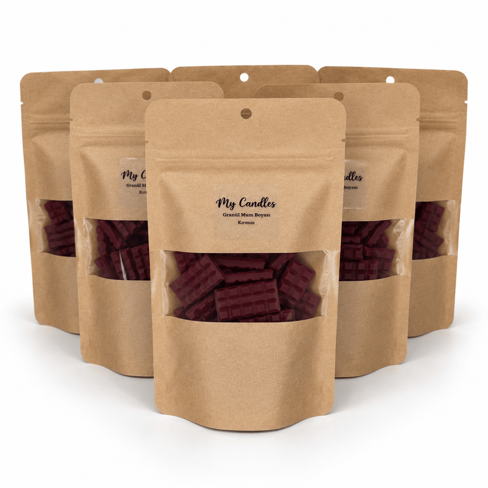 MyCandles Granül Mum Boyası Kırmızı 50 Gr Tablet Formunda