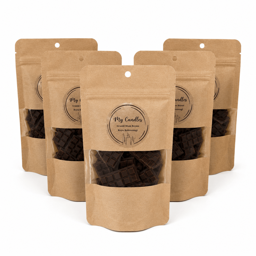 MyCandles Granül Mum Boyası Koyu Kahverengi 50 Gr Tablet Formunda