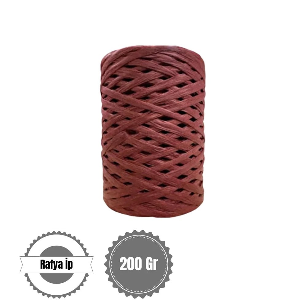 Rafya İp 200 Gr - Kremit Kırmızı