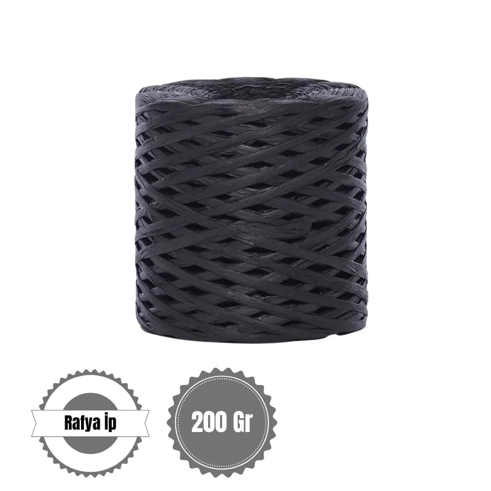 Rafya İp 200 Gr - Siyah