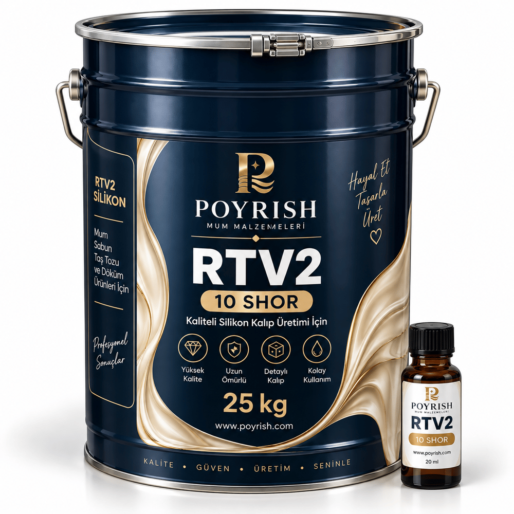 RTV2 10 Shor - 25 Kg. Profesyonel Silikon Kalıp Üretimi İçin