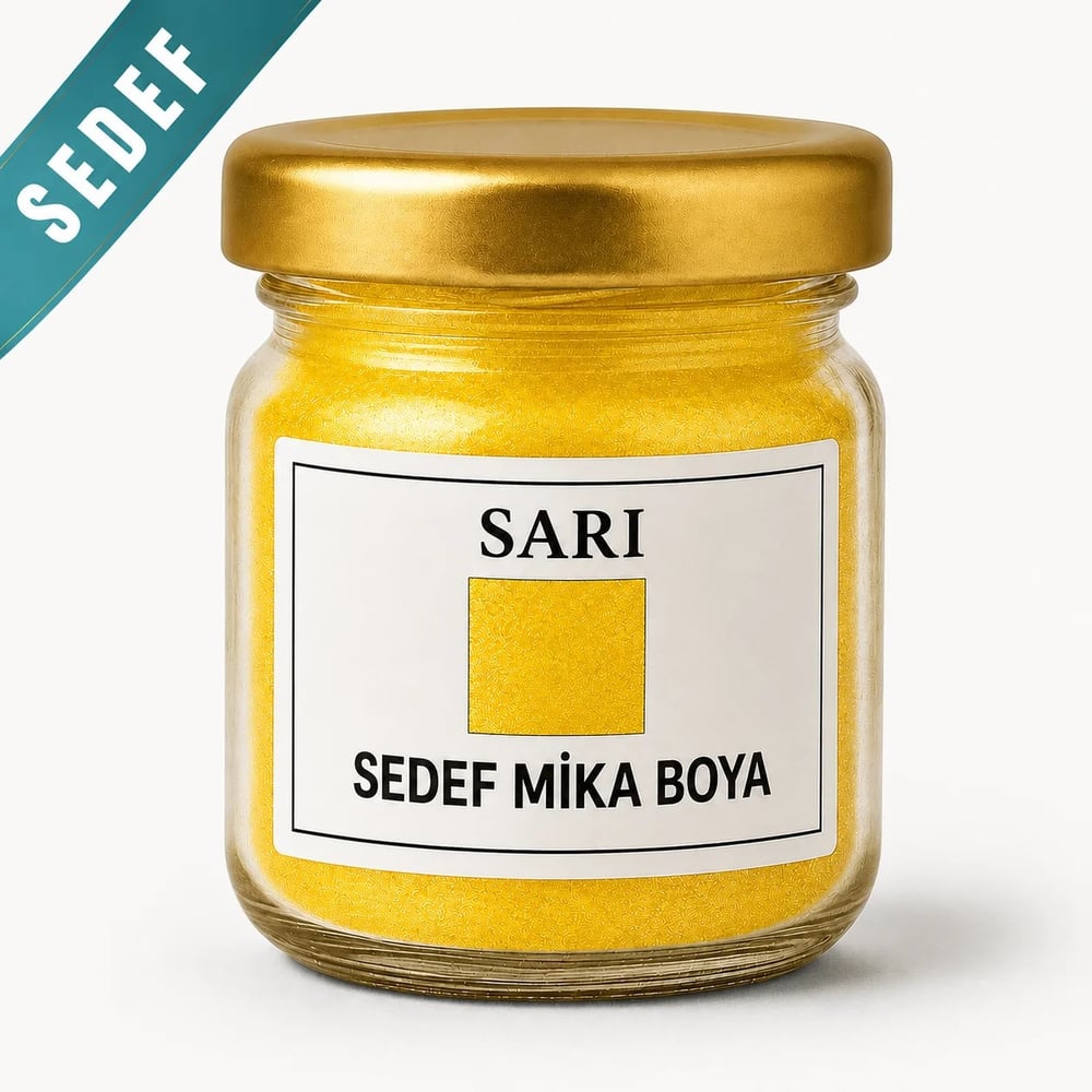 Sarı Sedef Mika Boya 10 Gr.