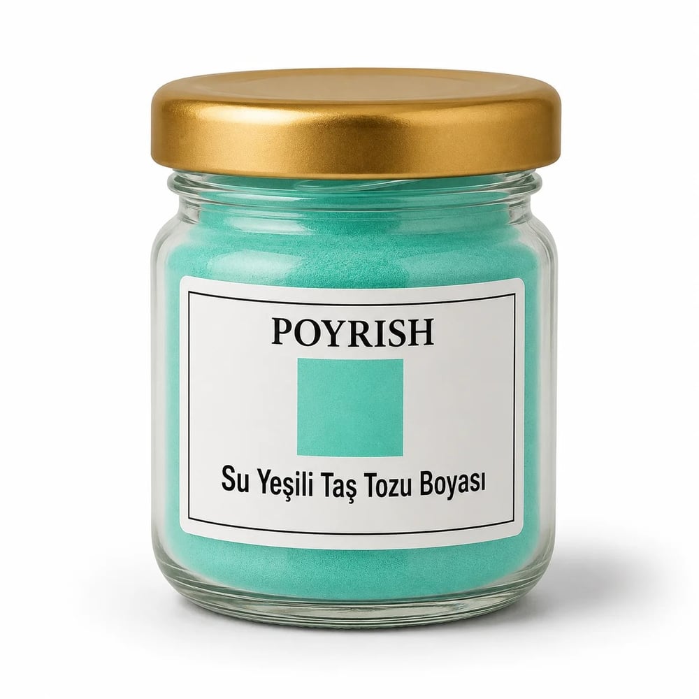 Su Yeşili Taş Tozu ve Epoksi Boyası 25 Gr.