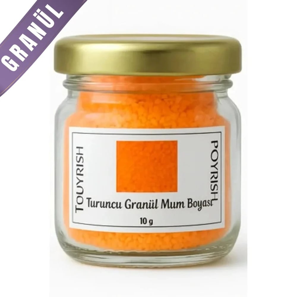 Turuncu Granül Mum Boyası 10 Gr