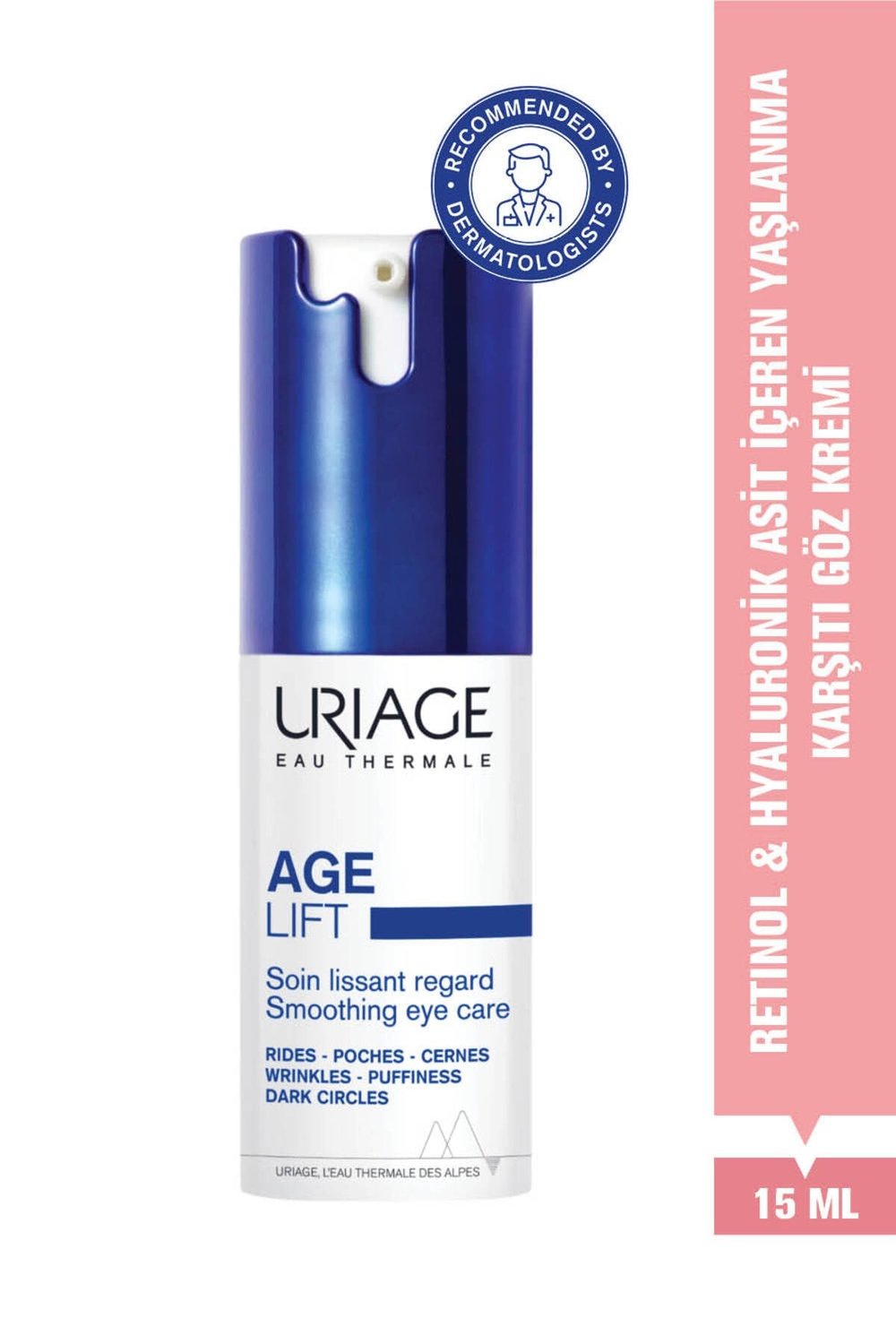 AGE LIFT Retinol ve Hyalüronik Asit İçeren Yaşlanma Karşıtı Göz Bakım Kremi 15 ml