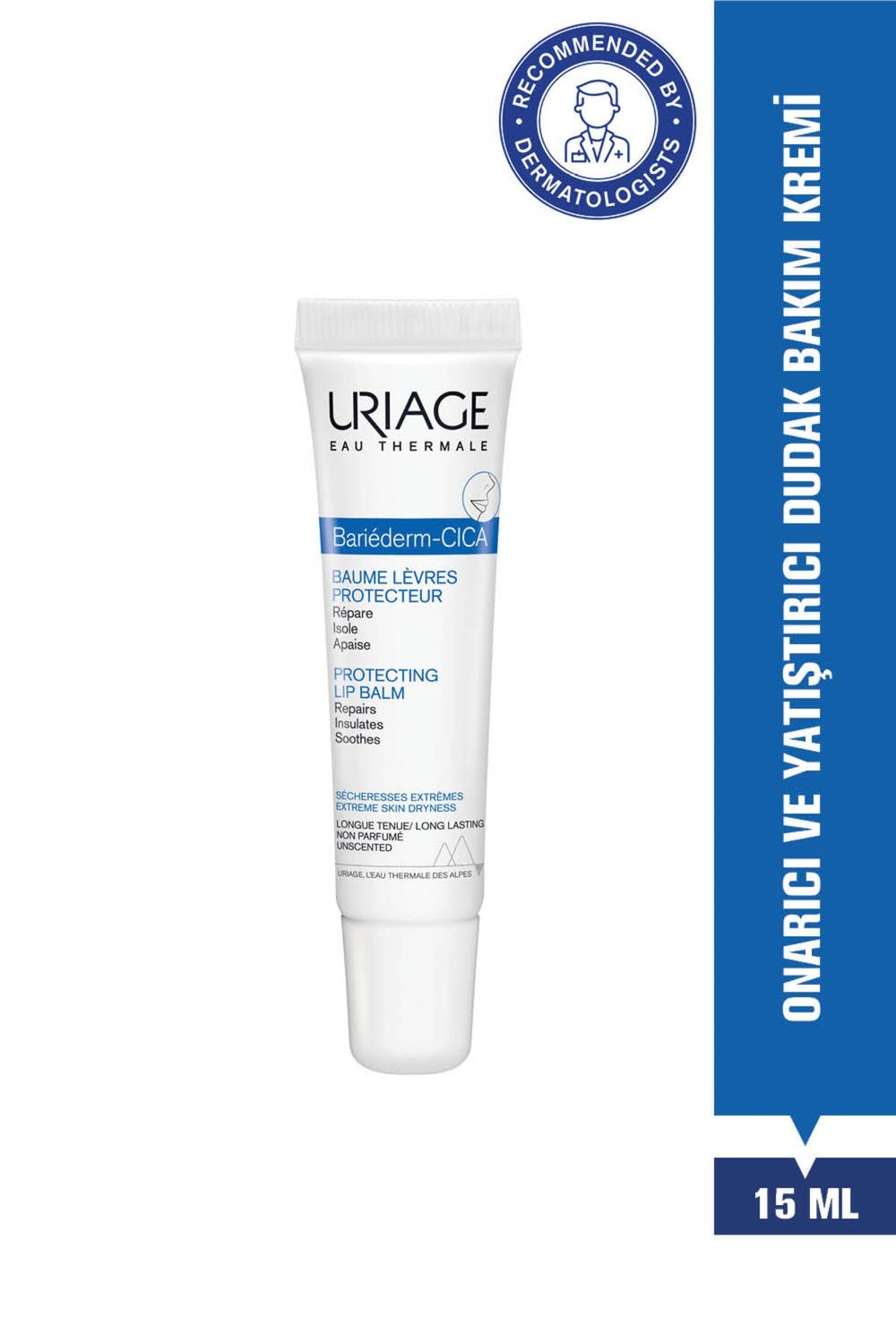 BARIEDERM Onarıcı ve Yatıştırıcı Dudak Bakım Kremi 15 ml