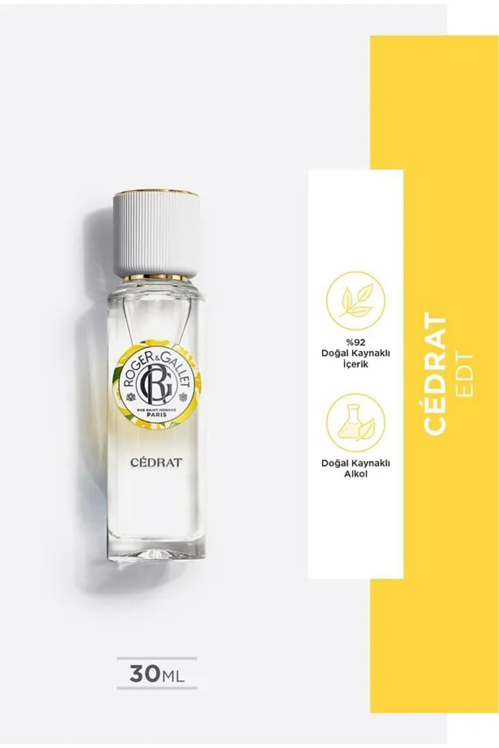 Cédrat Doğal Limon ve Kakule Özlü Turunçgil Parfüm EDT 30 ml