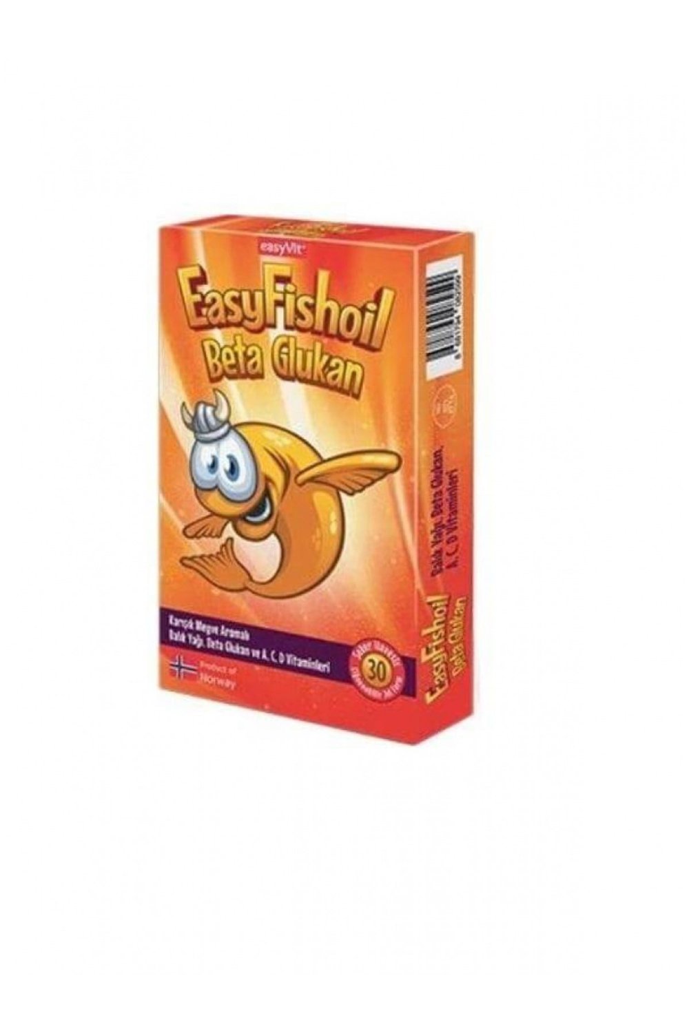 Easyfishoil Beta Glukan Karışık Meyve Aromalı 30 Jel Tablet