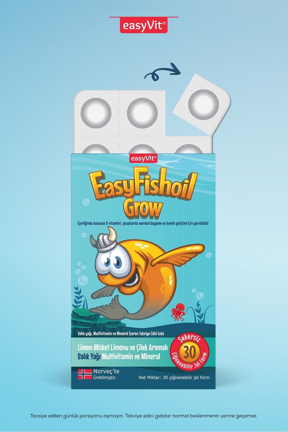 EasyFishoil Grow 30 Jel Tablet