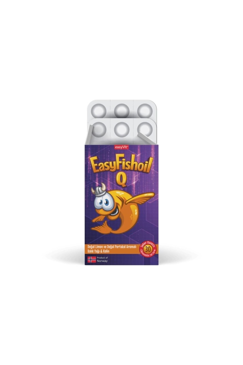 EasyFishoil Q 30 Çiğneme Tableti