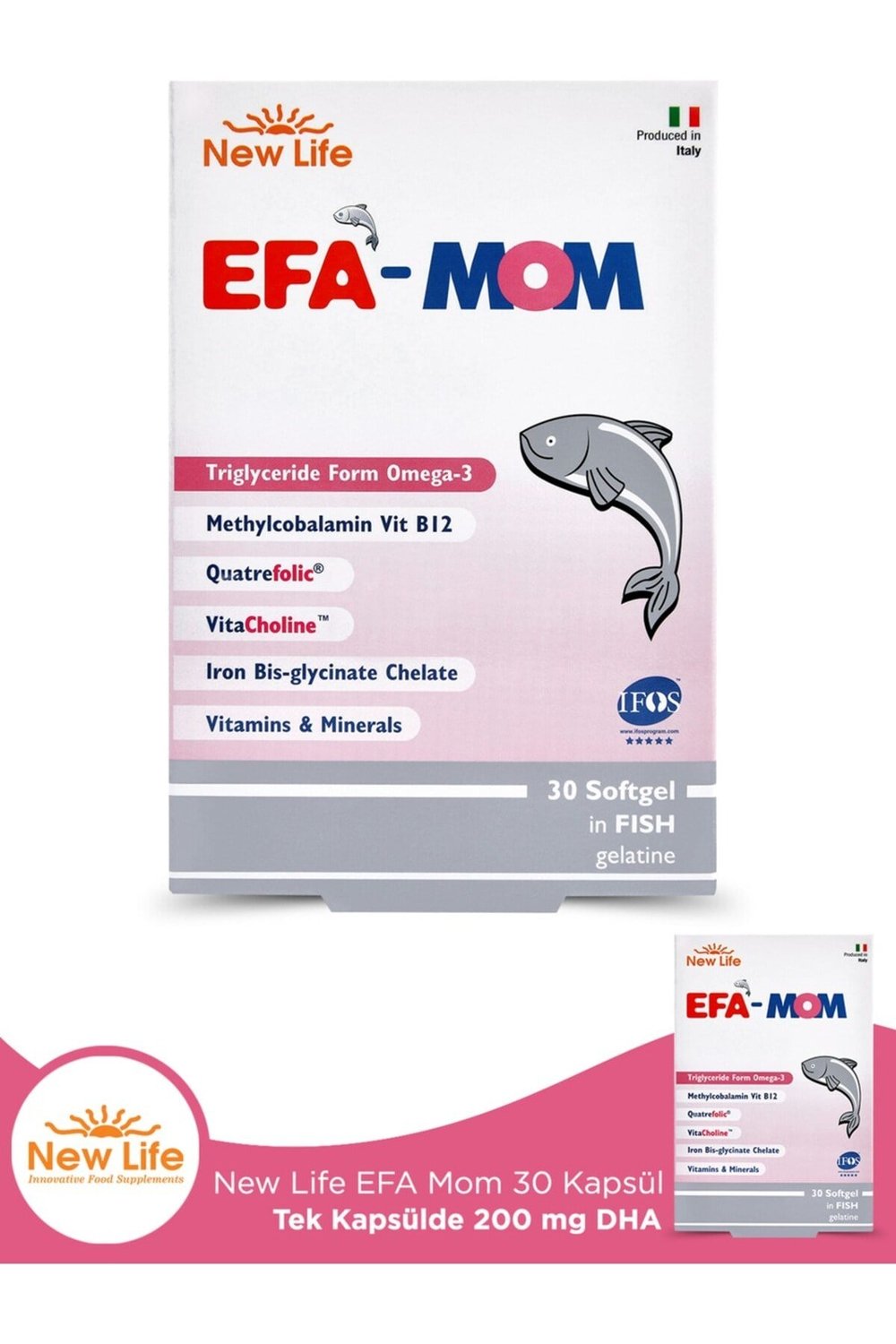 EFA Mom 30 Kapsül Omega 3 - Multivitamin ve Mineraller