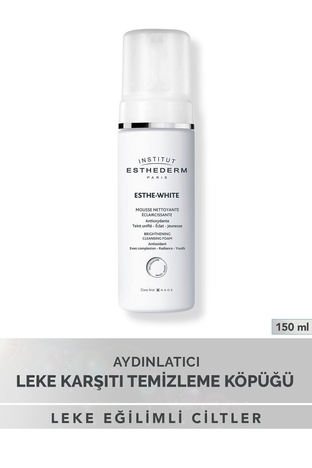 Esthe-White Cleansing Foam Cilt Tonu Eşitleyici ve Yaşlanma Karşıtı Köpük Formda Temizleyici 150ML