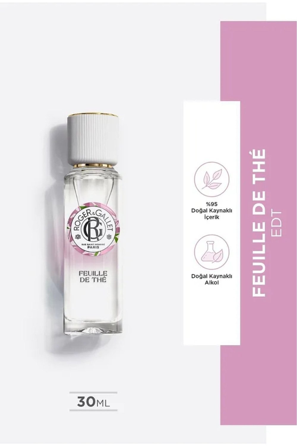 Feuille de Thé Doğal Siyah Çay ve Calabria Limonu Özlü Turunçgil  Parfüm EDT 30 ml