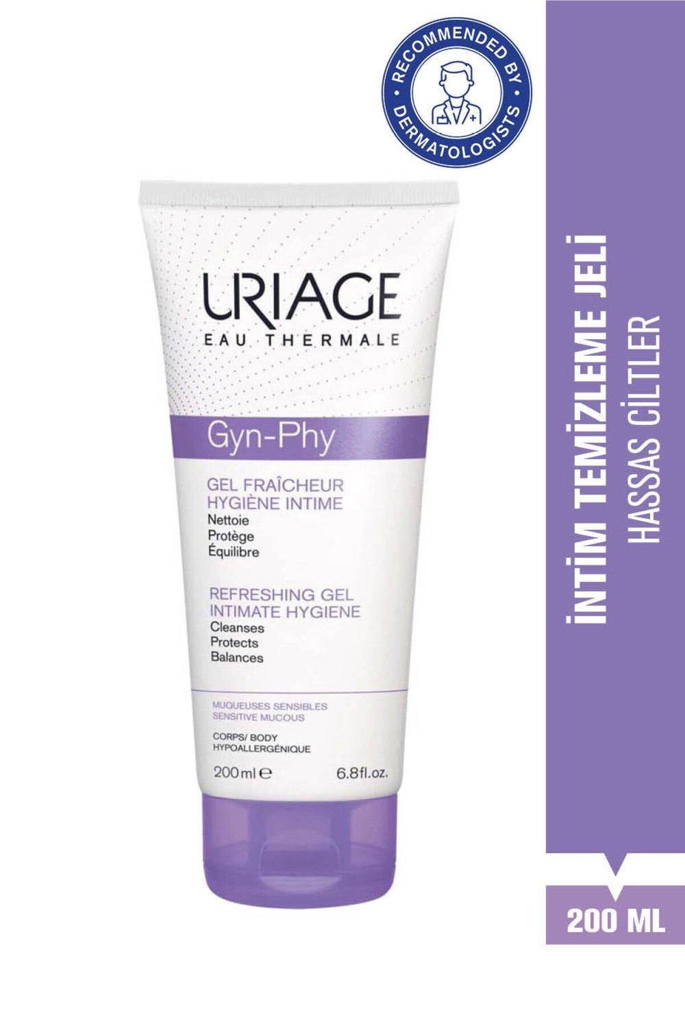 GYN-PHY Hassas Ciltlere Özel Genital Bölge Temizleme Jeli 200 ml